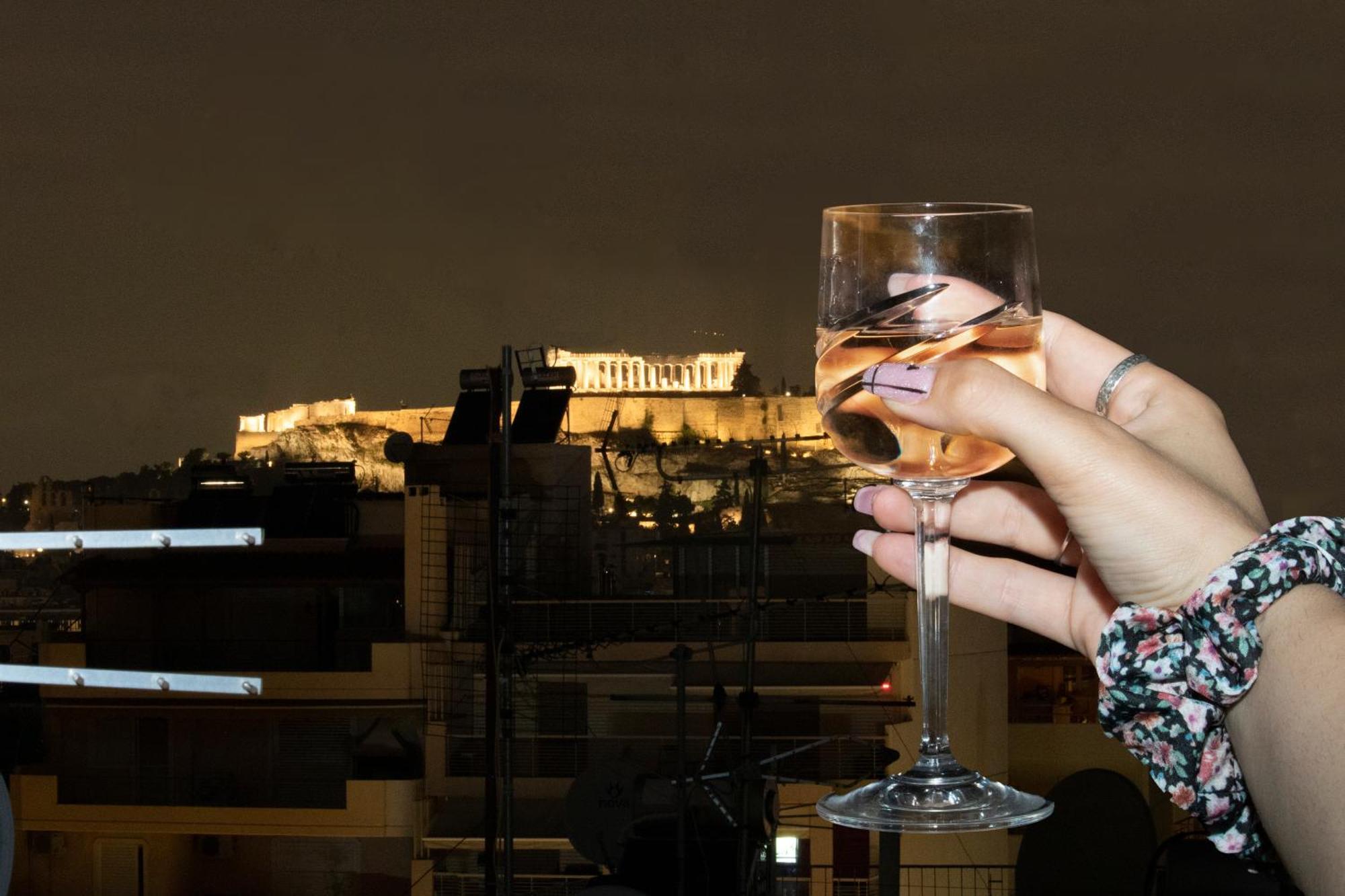 Acropolis Rooftop View, 200M From Neos Kosmos Metro Station Apartamento Atenas Exterior foto